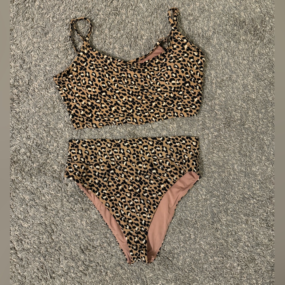 Aerie leopard bikini